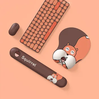 3D-s Billentyűzet, Egér Pad csuklótámasz Aranyos, Cuki Kezében Támogatja a Memory Hab az Egerek Mat Meghatározott Office Játék Laptop Számítógép Mousepad