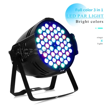 54x3W RGB 3 in 1 LED-es Par Lámpa DMX Vezérlés Alumínium Színpadi Fény, DJ Disco, Buli, Esküvő, Rendezvény, Előadás Fali Lámpa Mosó