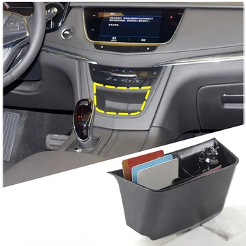 A 2016-2021 Cadillac XT5 ABS fekete autó központi irányítás tároló boxmobile telefon tároló doboz befejező doboz, autó tartozékok