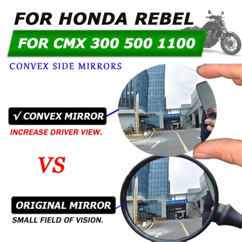 A HONDA Rebel CMX1100 CMX 300 500 1100 CMX500 CMX300 Tartozékok Oldalsó Visszapillantó Tükrök Lencse Domború Növeli Látás Tükröt
