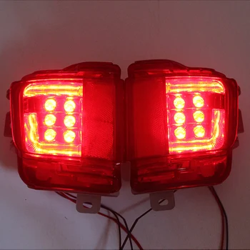 Autó 12V-os LED-es Hátsó Ködlámpa Lökhárító Fény Automatikus Figyelmeztető Lámpa Toyota Land Cruiser FJ200 LC200 2016-2018 2019 2020 Tartozékok
