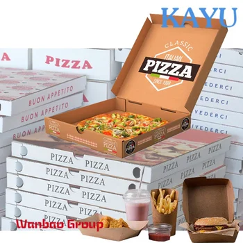 Doboz 10 12 14 16 15 Hüvelykes Színes Kézműves Összecsukható Élelmiszer-Csomagoló Doboz Comprehable Pizza Doboz, Tartály Elválasztó Pizza
