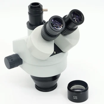 FYSCOPE 3,5 X-45X Simul-Fokális Trinocular Zoom Sztereó Mikroszkóp Fej 50-50% - Microscopio
