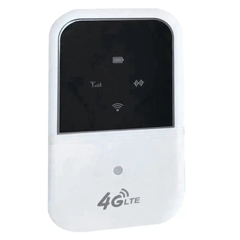 Hordozható Wifi 4G LTE Router Hotspot 150Mbps Kártyafüggetlen Mobil Modem Támogatja 10 Felhasználó 2400Mah Autó Haza Utazás