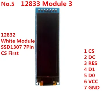 Kék 2.08 hüvelykes OLED 7pin kijelző Modul 256*64 Pixel 24Pins 31P SPI IIC kapcsolat párhuzamos port 3,3 V-os tápfeszültséget