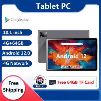Legújabb, 10.1 Hüvelykes tablet Android 12.0 Octa-Core 4GB+64 GB+Ingyenes 64 GB TF Kártya Tabletta 4G FDD LTE Wifi, Bluetooth, GPS, Telefon, Tablet pc