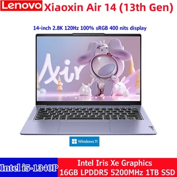 Lenovo Xiaoxin Levegő 14 2023 Laptop Intel Core I5-1340P 16G RAM, 1 tb-os/2 tb-os SSD LPDDR5 14-Es 2.8 K IPS kijelző 100%RGB 120HZ Notebook