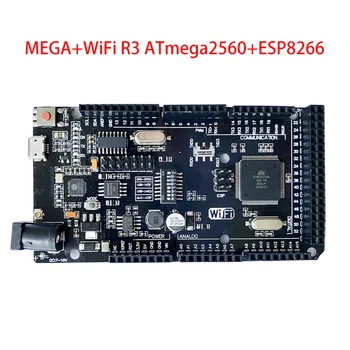 Mega+WiFi R3 ATmega 2560 UNO+WiFi R3 ATmega 328P Modul ESP8266 32 mb memória, USB-TTL CH340G Kompatibilis az Arduino NodeMCU WeMos