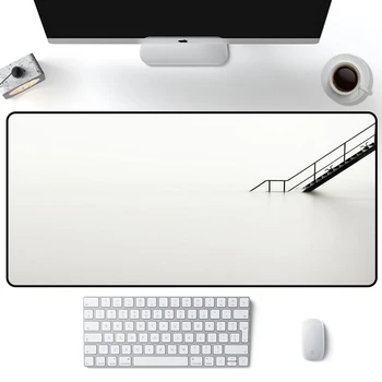 Minimalizmus Egér Pad Fehér Egér Mat Gamer egyszínű MousePad Nagy 900X400 Szőnyeg, Egyedi Szőnyeg, Íróasztal XXL a Számítógép Irodák
