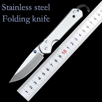 Pocketknives a Férfiak 5cr15mov Kültéri Hordozható Taktikai Összecsukható Kés Kemping Gyümölcs Kés EDCHand Eszközök