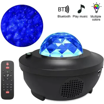 Projektor Csillagos Égbolt éjszaka Blueteeth USB hangvezérlés zenelejátszó Gyerek Éjszakai Fény Romantikus galaxy projektor Lámpa