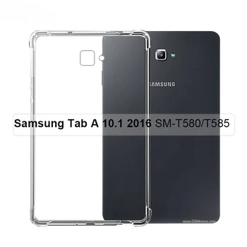 Samsung Galaxy Tab Egy A6-os 10.1 2016 SM-T580 SM-T585 T587 Esetben Szilikon Tabletta Zsák Puha TPU hátlap Esetben Védő Héj