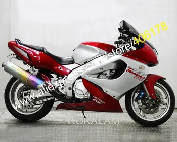 Személyre szabott Spoiler 97-07 YZF1000R Készlet Yamaha YZF 1000R Thunderace 1997-2007 Piros-Fehér Kerékpár Bodyworks Spoiler
