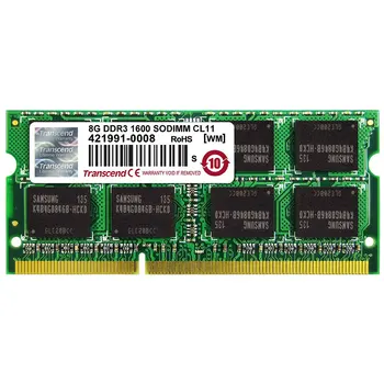 TS1GSK64V6H RAM Memória Modul, 8 GB 1600 MHz-es PC3-12800, DDR3 so-DIMM, Notebook SODIMM
