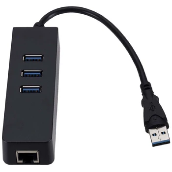 USB3.0 Gigabit Ethernet Adapter 3 Port USB-Rj45 Lan Hálózati Kártya Mac Asztali