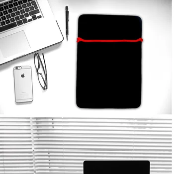 Univerzális Fekete Tok Ujjú, Puha Laptop Táska tok macbook Android Tablet PC 7/ 17