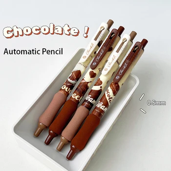 0,5 mm Kawaii Csokoládé Automatikus Ceruza Tanuló Gyerek Mechanikus Ceruza Aranyos tanszerek Írás Eszköz koreai Stationery Office