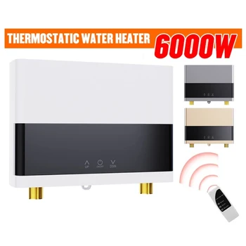 110V/220V Azonnali vízmelegítő Fürdőszoba, Konyha Fali Elektromos vízmelegítő LCD Hőmérséklet-Kijelző, Távirányító