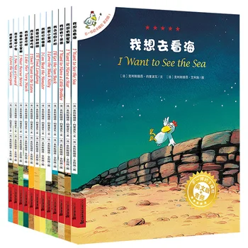 12 Db/Készlet angol Könyveket A Gyerekek Megtanulják a Gyermekek Oktatási Felvilágosodás Képek Könyv Baba Esti Manga Történetek Képregények 0-6