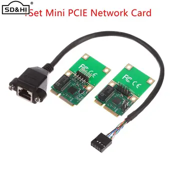1Set Mini PCI-E Hálózati Kártya 1000Mbps Gigabit Ethernet RJ45 LAN Hálózati Adapter, Beépített Vezetékes LAN-Kiváló Minőségű
