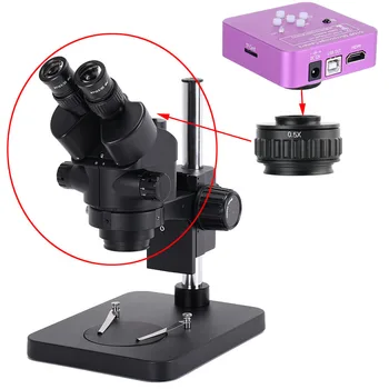 2K 51MP 1920x1080 60FPS CMOS digitális fényképezőgép 51 MP 0.5 x 0.35 x adapter Trinocular Sztereó Mikroszkóp kiegészítők