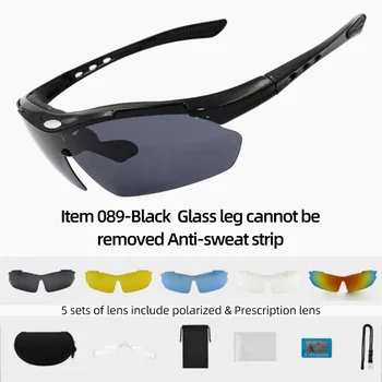 5 db lencse Kültéri Tacital Polarizált Napszemüvegek UV400 Védelem Vezetés Katonai Sivatagi Hadsereg túrázás Szemüveg