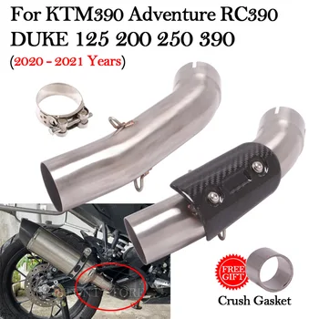 51MM Motorcyle kipufogórendszer Módosítása Kipufogó Menekülés KTM390 ADV RC390 DUKE390 125 200 250 390 2020 2021 Középső Link Cső Cső