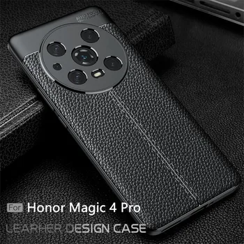 A Borító Huawei Honor Magic 4 Pro Esetében Megtiszteltetés Magic 4 Pro Capa Vissza Puha TPU Bőr Borító Megtiszteltetés Magic 4 Pro Fundas 6.81