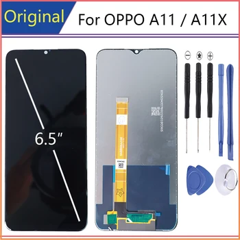 AAA+Eredeti LCD Az OPPO A11 Kijelző Mobiltelefon érintőképernyő csere A11X LCD Digitalizáló Közgyűlés Javítás Alkatrész