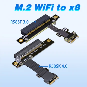 ADT R58SF 3.0 R58SK 4.0 Kelő M. 2 NGFF WiFi A. a E Gombot, Hogy PCIe X8 Bővítő Adapter Kábelét a PCI Express PCI-express 8x 5cm - 100cm
