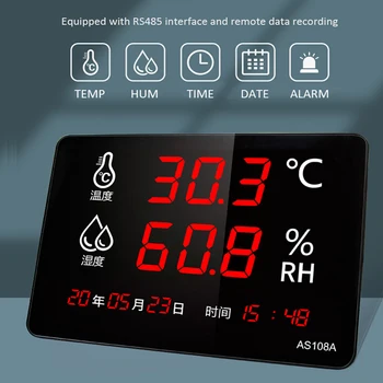 ASAIR AS108A Digitális LED Hőmérséklet, illetve a Páratartalom Mérő Monitor Kijelző