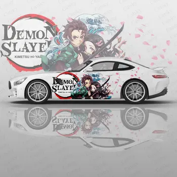 Anime Démon Vadász Autó Oldalán Vinil-Wrap Védeni Matrica, Autó Matrica Kreatív Matrica Autó Megjelenése Módosítás Dekorációs Matrica