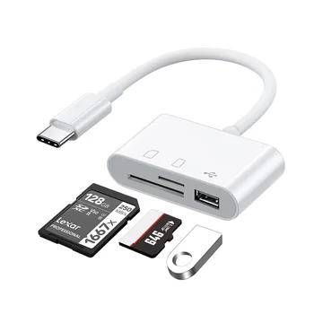 C-típusú Adapter TF CF SD-Memóriakártya-Olvasó OTG Író, Compact Flash USB-C IPad Pro Huawei a Macbook USB C Típusú Cardreader