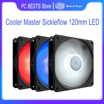 Cooler Master Sickleflow 120 mm Esetben Ventilátor LED-4 tűs PWM Ventilátor ÚJ Penge Beargn ÚJ Csapágy Tömítőanyag CPU-Hűtő Ventilátor