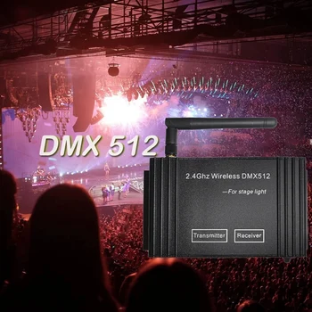 DMX512 Vevő Adó 2.4 G ISM 126 Zenekar 9-12V DC 500 MA MIN 20Dbm A LED-es Színpadi Fény Vezérlő