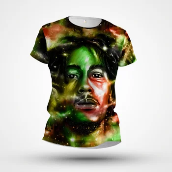 Férfi T-shirt 3D nyomtatott póló Nagy Divat Felső Rövid Ujjú Nyári Férfi Ruházat, Utcai T-shirt