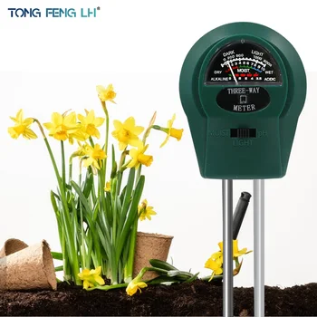 Három-in-one Talaj Humidometer PH-Mérő Eszköz, Érzékelő talajnedvesség Mérő Páratartalom Szonda Locsolás Kertészeti Teszt