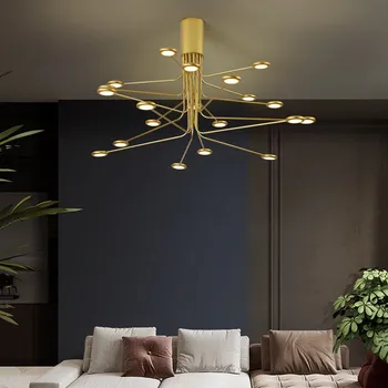 Kreatív LED Csillár, Mennyezeti, Arany, Fehér, Fekete Étkezési nappaliban Lógó Lámpa Multi-Haza Tervező Posztmodern Csillár