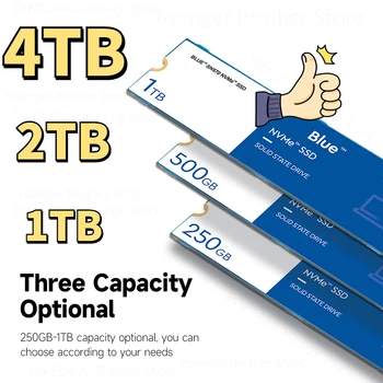 Kritikákat 2023 Új Kék SN570 NVMe 4 tb-ig 2 tb-os 1 TB 500 GB 250 gb-os SSD PCIe3.0*4 M. 2 2280 Belső szilárdtestalapú Meghajtó Laptopok, PC