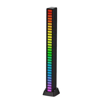 LED Bar Ritmus Romantikus Randi Érzékeny RGB Környezeti Játék Hang Vezérlés Asztali Újdonság Autó Bázis Matrica Fél Dugó