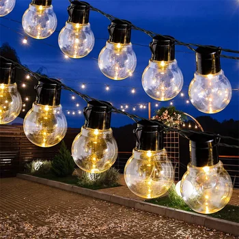 LED Kültéri G50 Izzó String String fények, Fények Karácsonyi Koszorú Utcai Lámpa Új Év Fél Nyaralás, Esküvő, Kerti Dekoráció