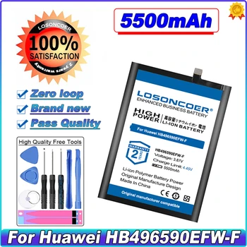 LOSONCOER 5500mAh HB496590EFW-F Mobiltelefon, Akkumulátor, Huawei Akkumulátor