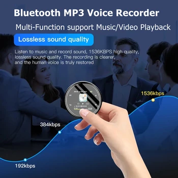 Mini Hangrögzítő Multi-Function Bluetooth Zene-Video Lejátszás HD Képernyő Felvétel Toll Kantár Kialakítás Mp3 Lejátszó, Diktafon