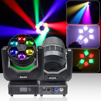 Mini Méh Szeme LED 6x40w RGBW DMX512 Mozgó Fej Sugár Zoom Mosás Hatást Fél Színpadi Világítás Esküvői Dekoráció, Dj Disco Tánc Lámpa