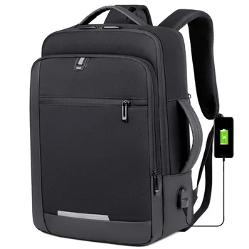 Nagy kapacitású többfunkciós USB töltés üzleti számítógép hátizsák utazás, ingázás fényvisszaverő vízálló terjeszkedés szabadidő