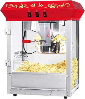 Nagy Északi Popcorn Piros Pulton Alapítvány Popcorn Popper Gép, 8 Uncia, 17 x 14 x 24 cm