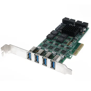PCI-E, hogy USB3.0 bővítő kártya független 4-csatornás USB3.0 bővítőkártya 8-port szerver ipari kamera NEC