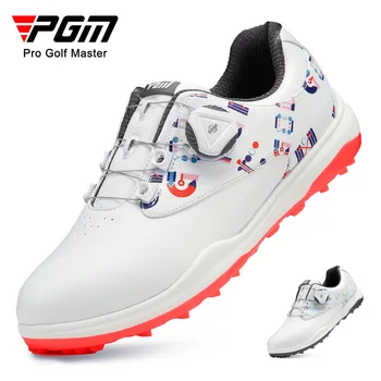 PGM Női Golf Cipő Vízálló Anti-skid a Nők Könnyű, Puha, Lélegző Cipők, Női Gomb Heveder Sport Cipő ÚJ XZ242