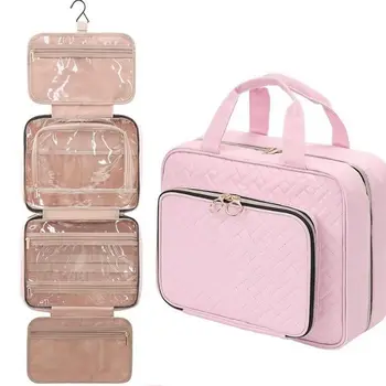 Protable Tároló Doboz Utazás szervező Smink szervezők Kozmetikai táskák esetekben Smink táskák Női zuhanyzó táskák