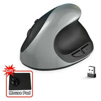 RYRA Függőleges 2.4 G Wireless Játék Egér, Akkumulátor, Ergonomikus Mause 6 Gombok Állítható DPI Gaming Egér Laptop PC Gaming Mouse